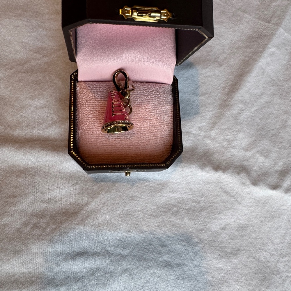 Vintage Juicy Couture Cheer Charm Keychain